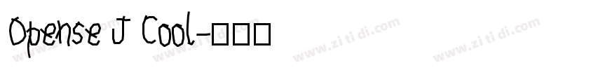 Opense J Cool字体转换